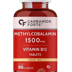 Carbamide Forte Vitamin B12 Tablets 1500 mcg -Active form of Methylcobalamin Vitamin B12 Supplements for Men & Women